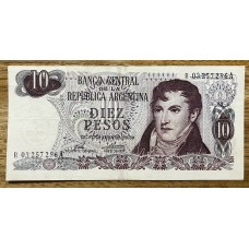 ARGENTINA COL. 620R1 BILLETE DE $ 10 REPOSICION